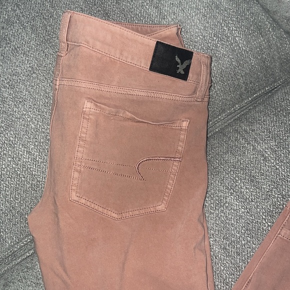 Womens Pink American Eagle Outfitters Pants Sz 6 Super Stretch soft - Picture 3 of 4